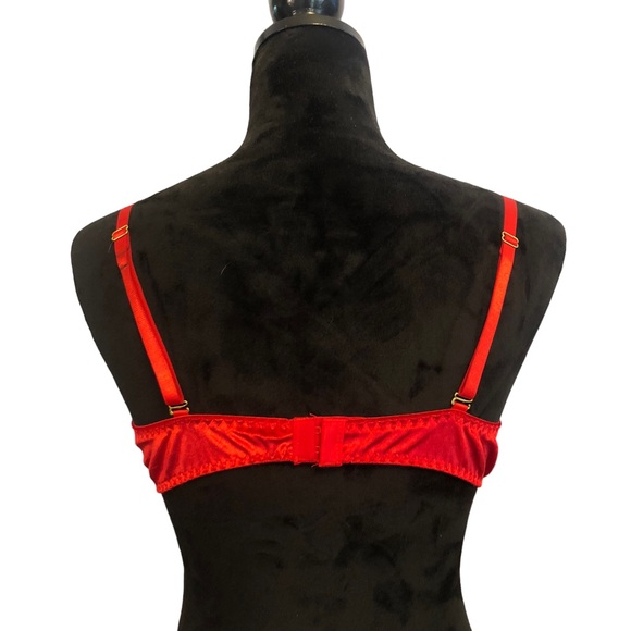 Santa Baby Red Fur Lined Multi Way Bra size XL - Picture 7 of 8